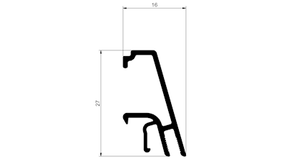 AWP 401 Top/side GB 27x16 - 6000 mm